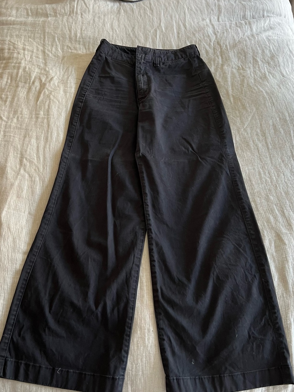 GAP Black Wide-Leg Chinos